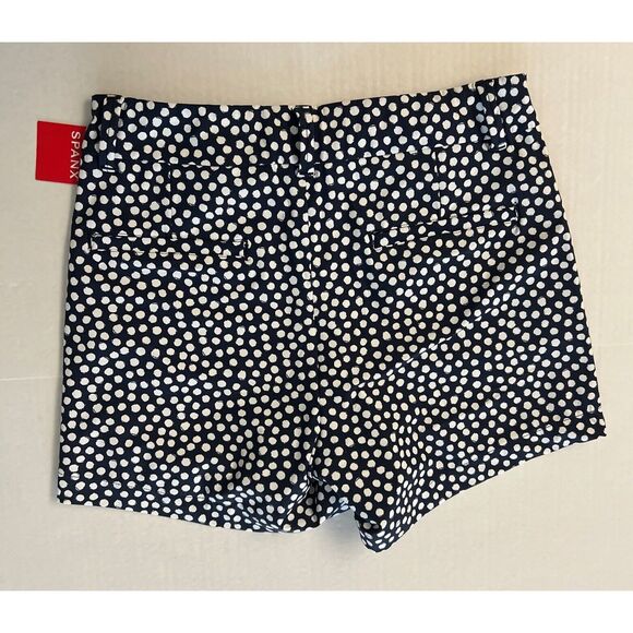 Spanx 50212R Women Sz XS Sunshine Shorts 6" Navy Painted Dot - Picture 2 of 15
